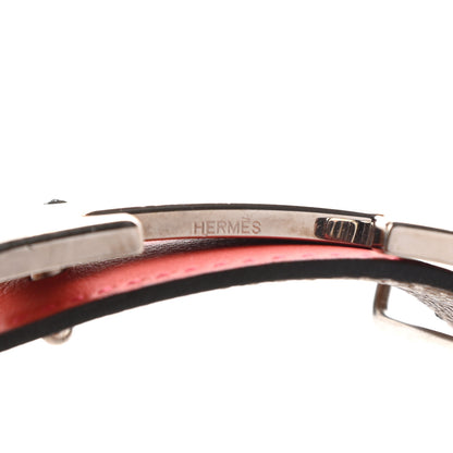 Hermes Swift Epsom 32mm H Belt 90 Rouge Casaque Gold 6 of 7