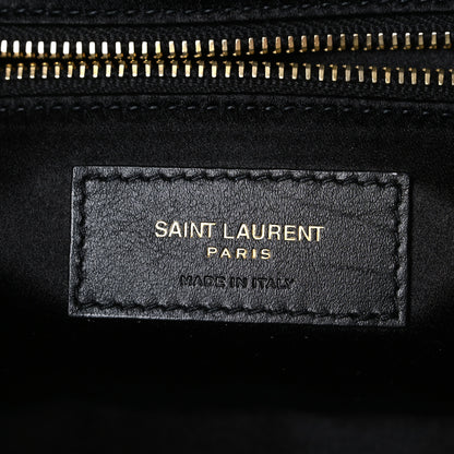 Saint Laurent Viscose Silk Monogram Medium Jamie Black 6 of 10