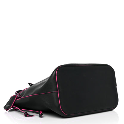 Louis Vuitton Calfskin Lockme Bucket Black 4 of 13