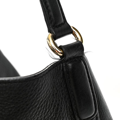 Gucci Pebbled Calfskin Medium Soho Shoulder Bag Black 12 of 13