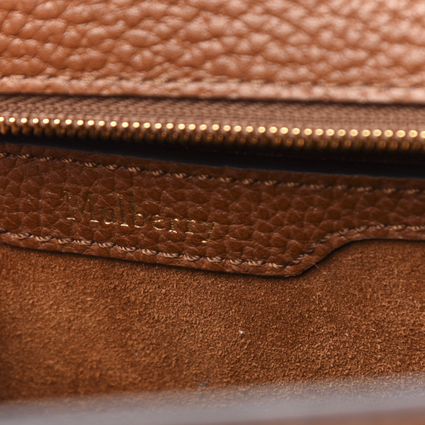 Small Classic Grain Mini Zipped Bayswater Oak