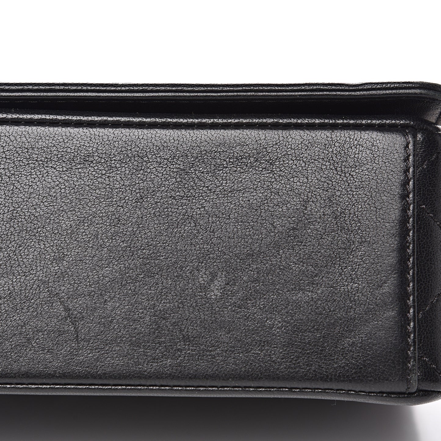 Sheepskin Quilted Vintage Mademoiselle Flap Black