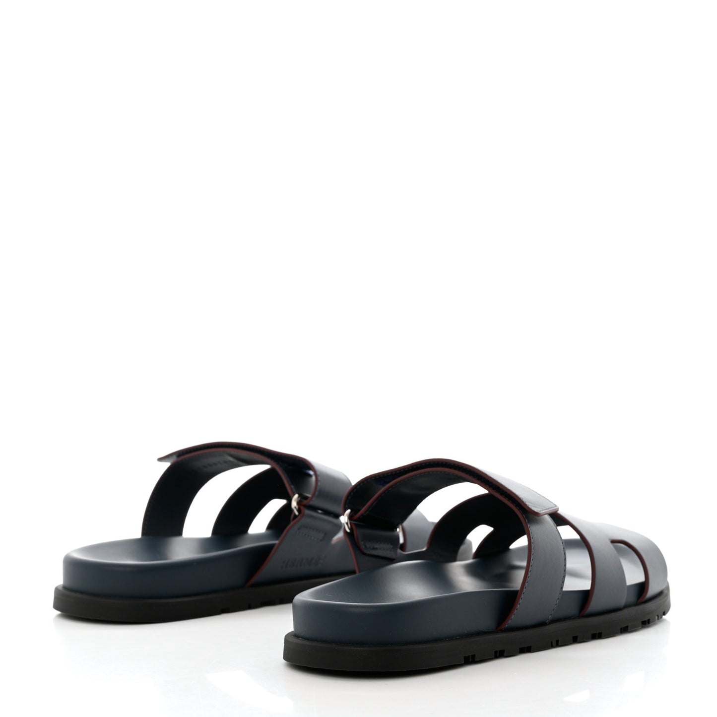 Calfskin Womens Chypre Sandals 41 Bleu Celeste Bordeaux