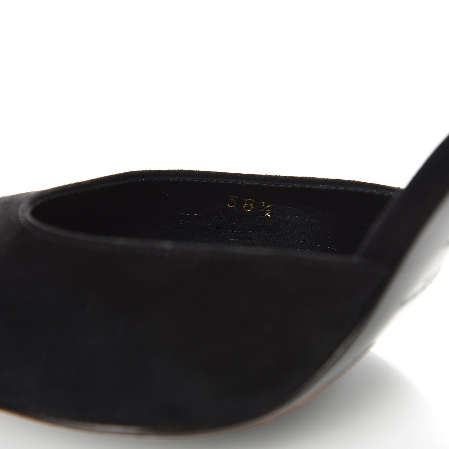 Saint Laurent Kid Scamosciato Skinny D'Orsay 105 Pumps 38.5 Black 7 of 10