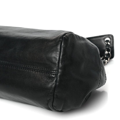 Chanel Lambskin Lax Accordion Hobo Black 10 of 10