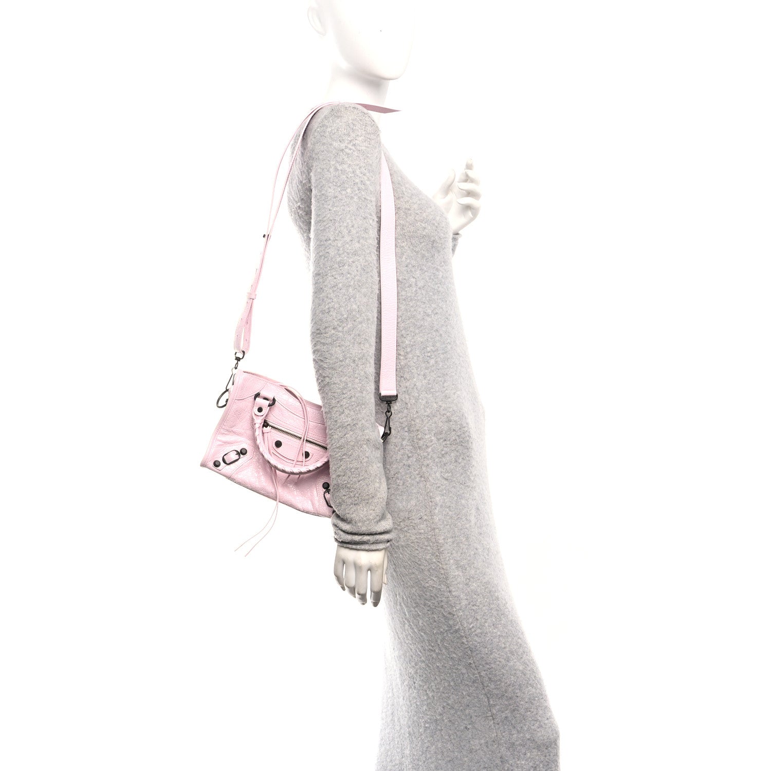Balenciaga Agneau Arena Classic Hardware Le City Mini  Petal Pink 2 of 11