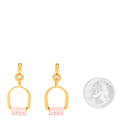 Hermes Swift Small Heritage Equestre Etrier Earrings Mauve Pale 2 of 5