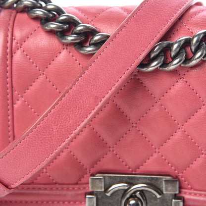 Chanel Calfskin Quilted Small Boy Flap Pink 12 of 17