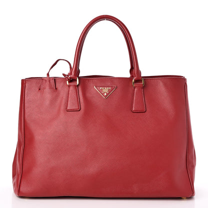 Prada Saffiano Lux Large Tote Fuoco 1 of 8