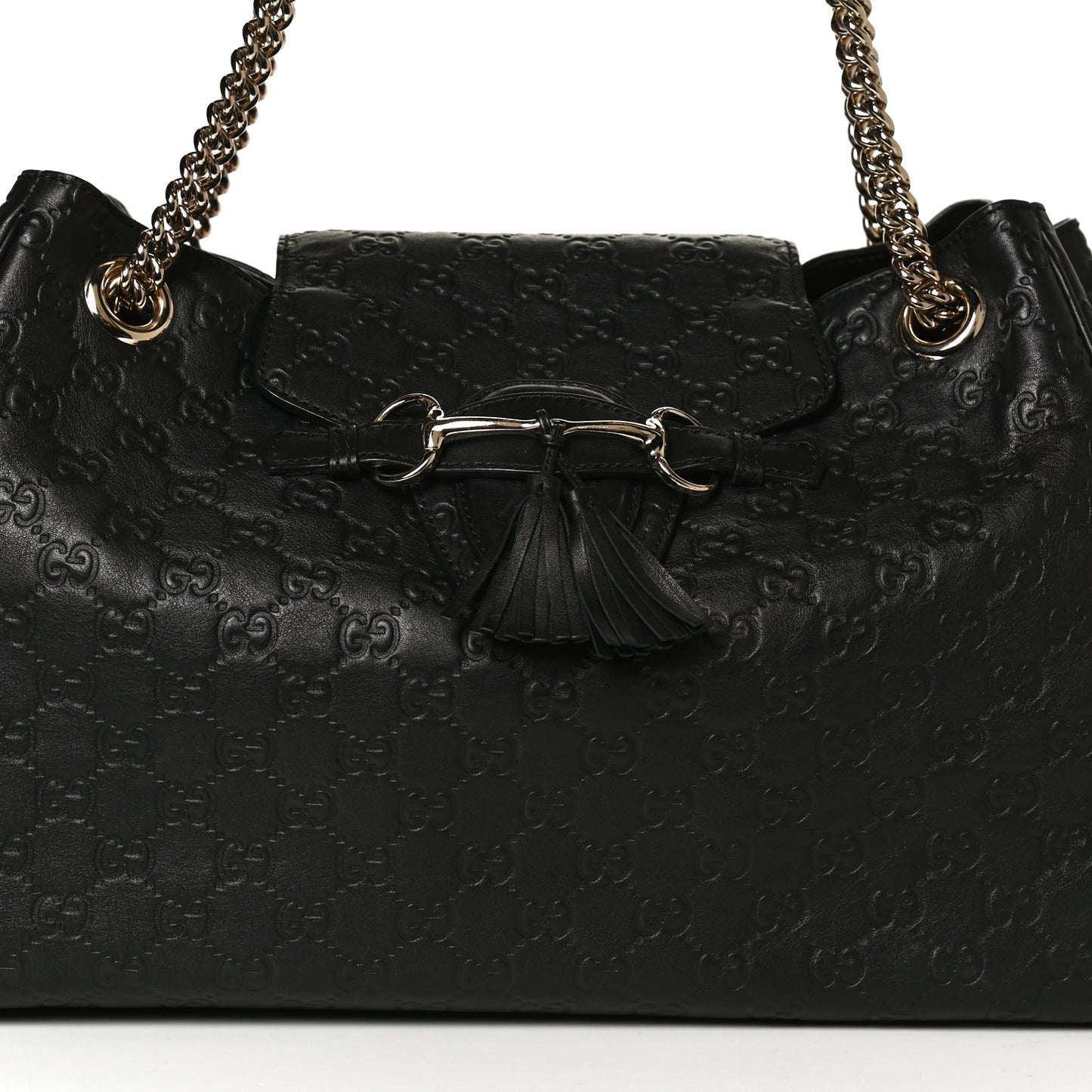 Guccissima Emily Chain Shoulder Bag Black