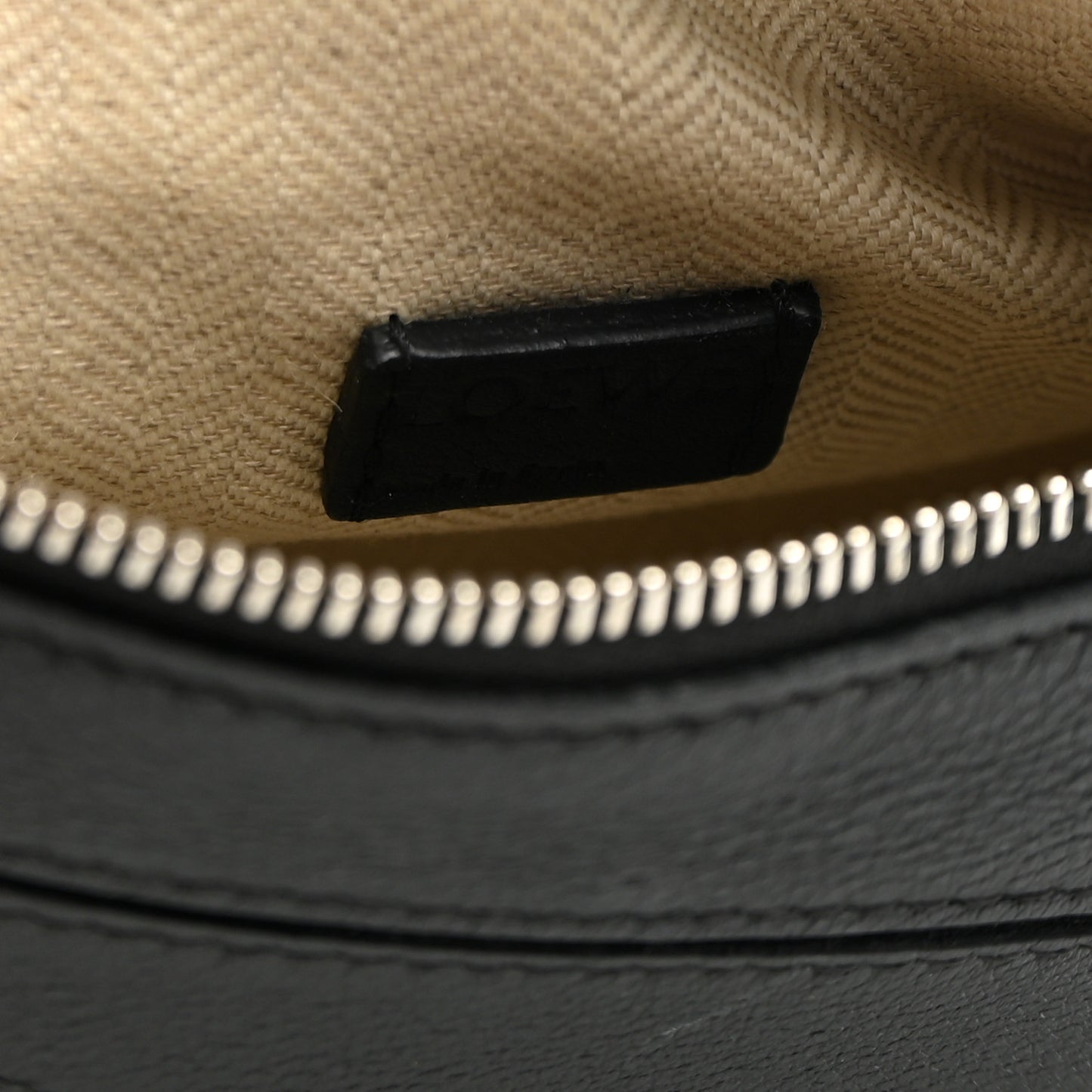 Calfskin Mini Puzzle Edge Bag Black