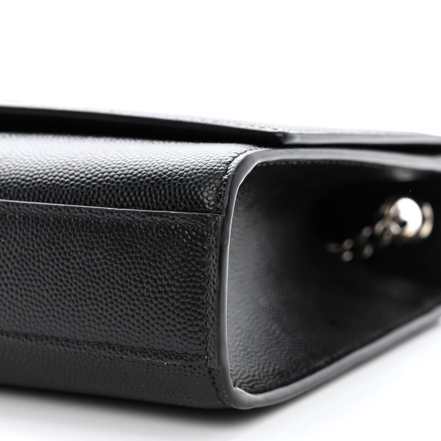 Saint Laurent Grain De Poudre Medium Classic Monogram Kate Satchel Black 11 of 12