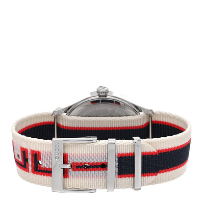 Gucci Stainless Steel Nylon 38mm G-Timeless Web Quartz Watch White 3 of 5