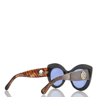 Fendi Acetate F is Fendi FF Oversized Butterfly Sunglasses FF 0306/S Black Havana 4 of 8