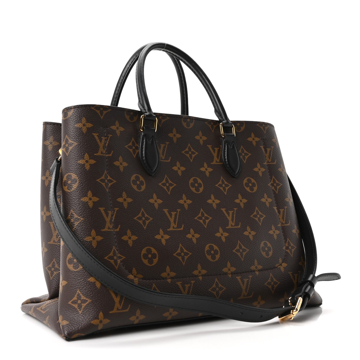 Monogram Flower Tote Black