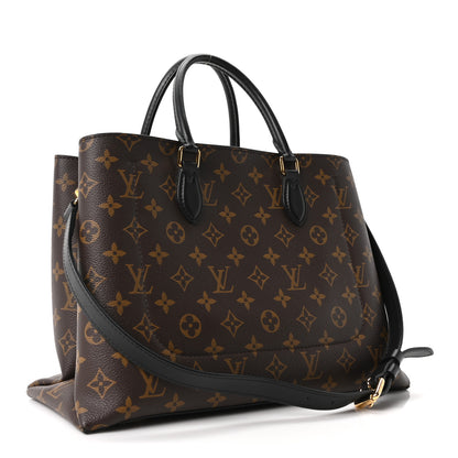 Louis Vuitton Monogram Flower Tote Black 5 of 17