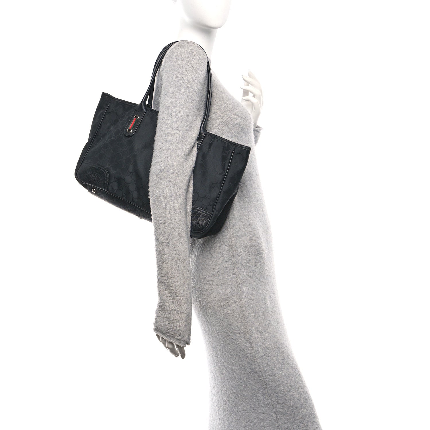 Gucci Monogram Medium Princy Tote Black 2 of 10