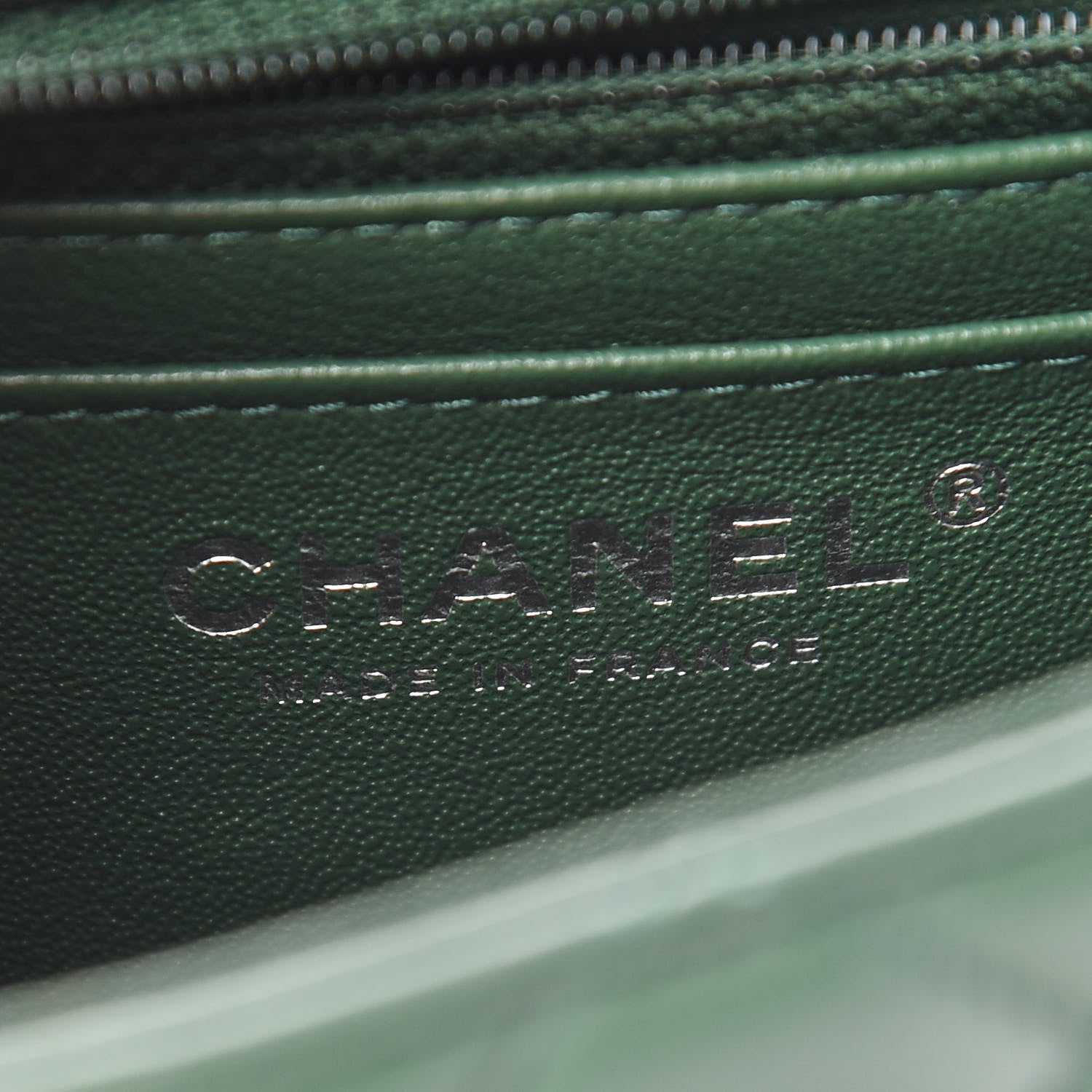 Chanel Lambskin Quilted Mini Square Flap Green 6 of 9