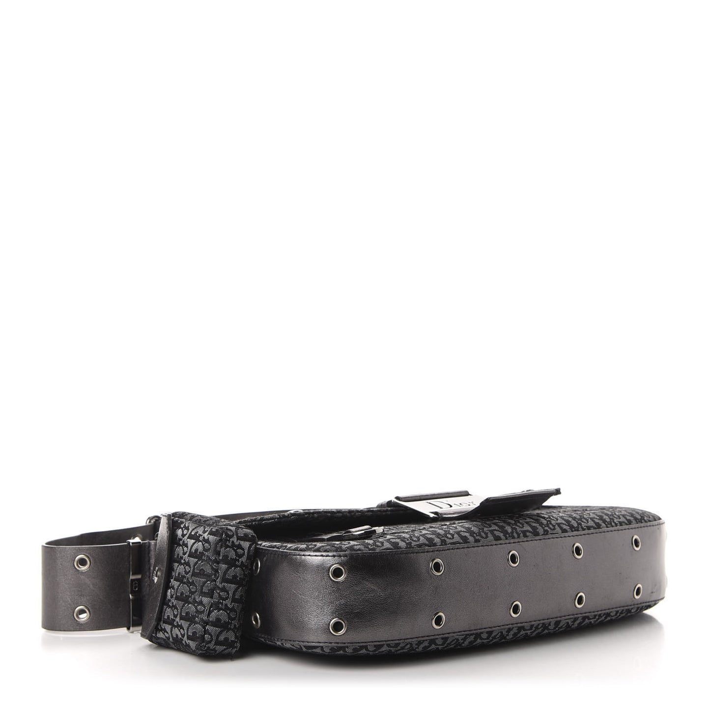 Metallic Monogram Street Chic Shoulder Bag Black