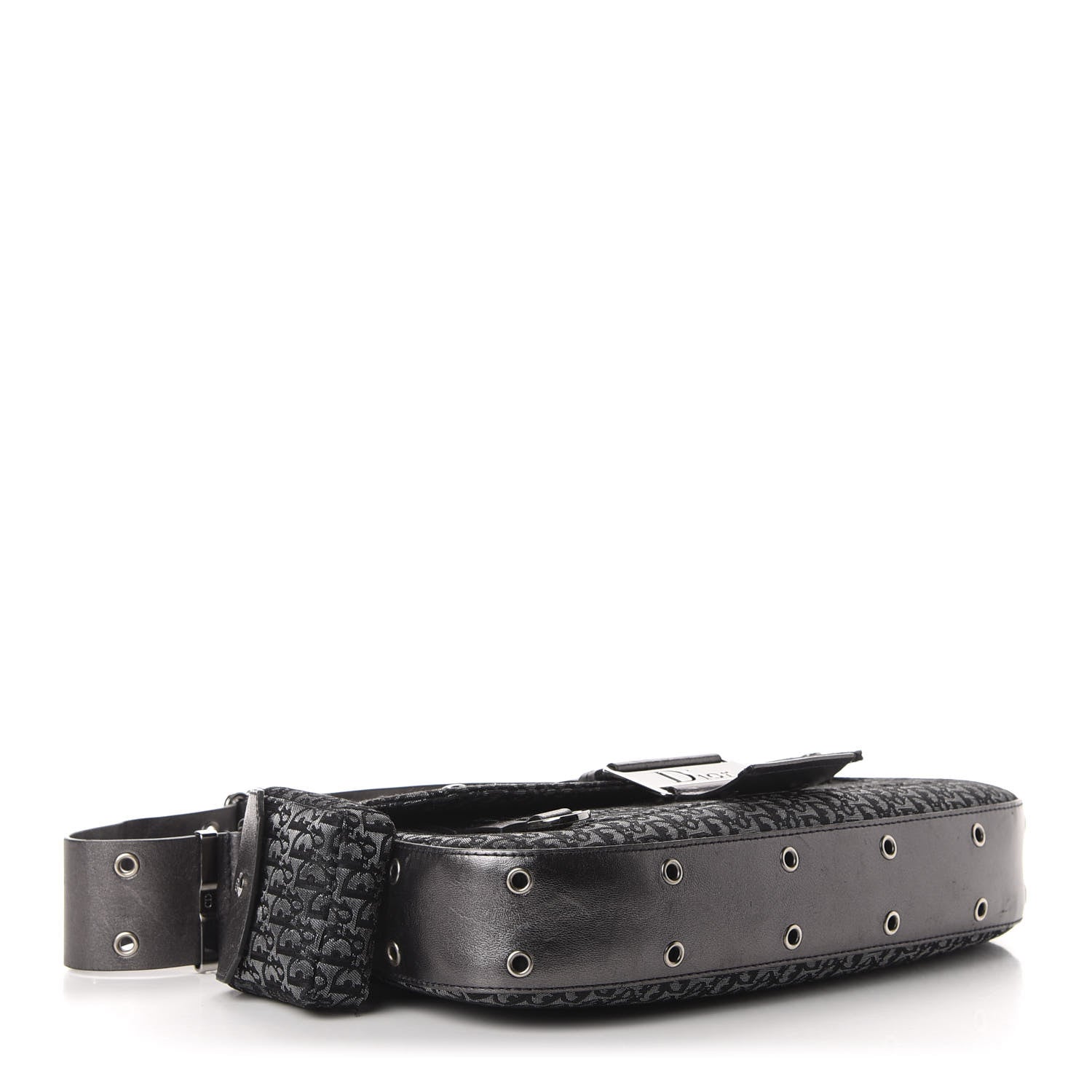 Christian Dior Metallic Monogram Street Chic Shoulder Bag Black 4 of 13