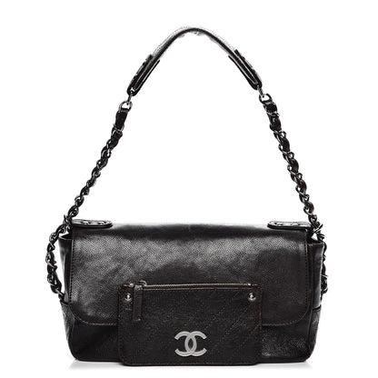 Chanel Glazed Caviar Small Pocket In The City Shoulder Bag Brown 1 of 8