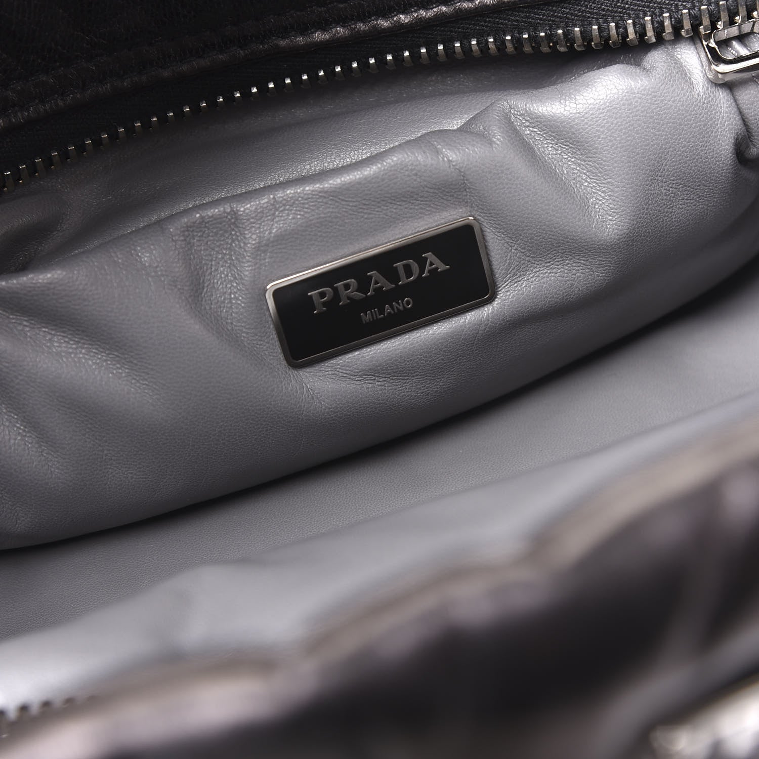 Prada Nappa Bomber Tote Black 5 of 10