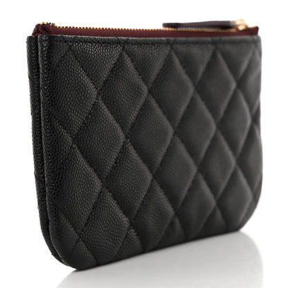 Chanel Caviar Quilted Small Cosmetic Case Black 3 of 7