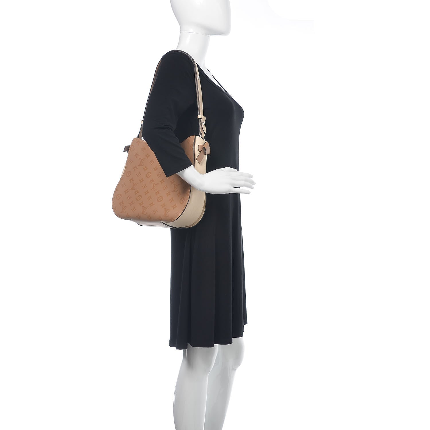 Louis Vuitton Cuir Plume Cuir Ecume Very Hobo Sesame Creme 2 of 11