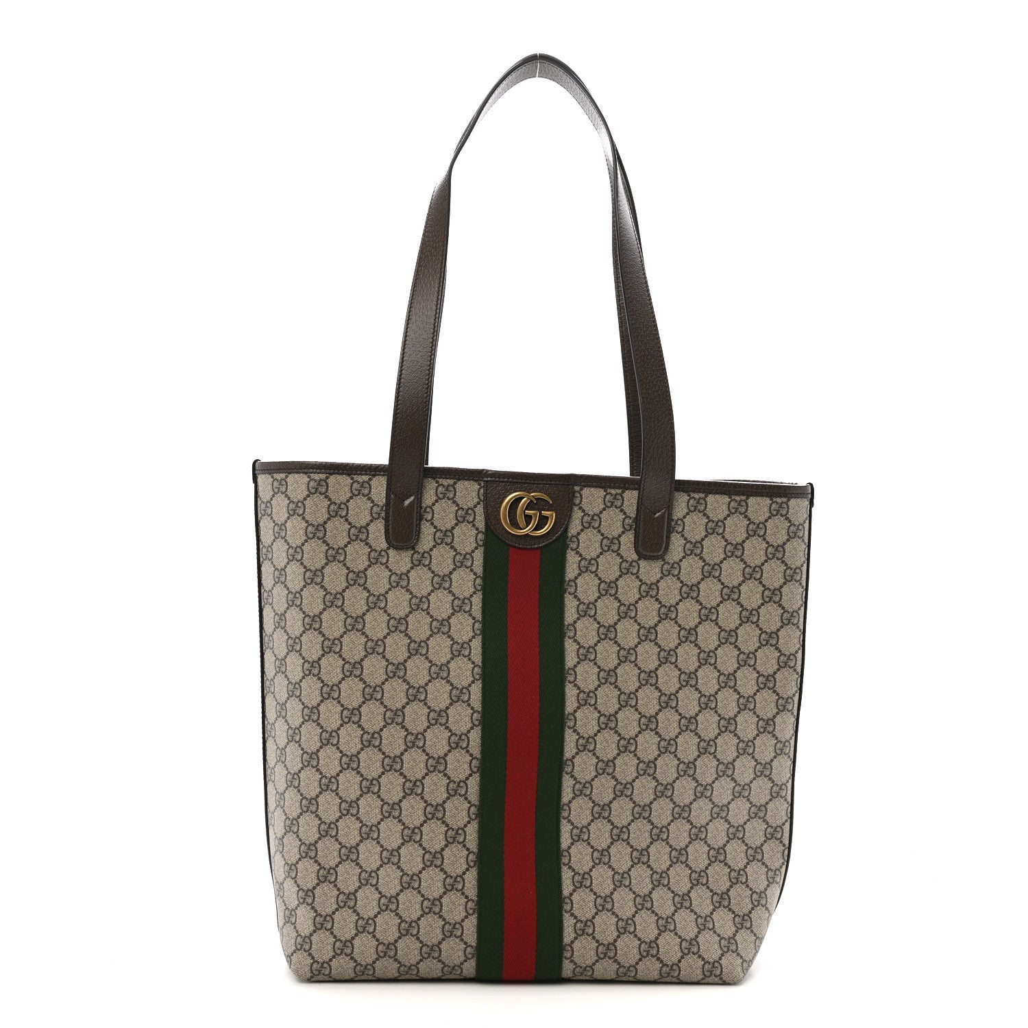 Gucci GG Supreme Monogram Medium Ophidia Tote Bag Brown 1864788