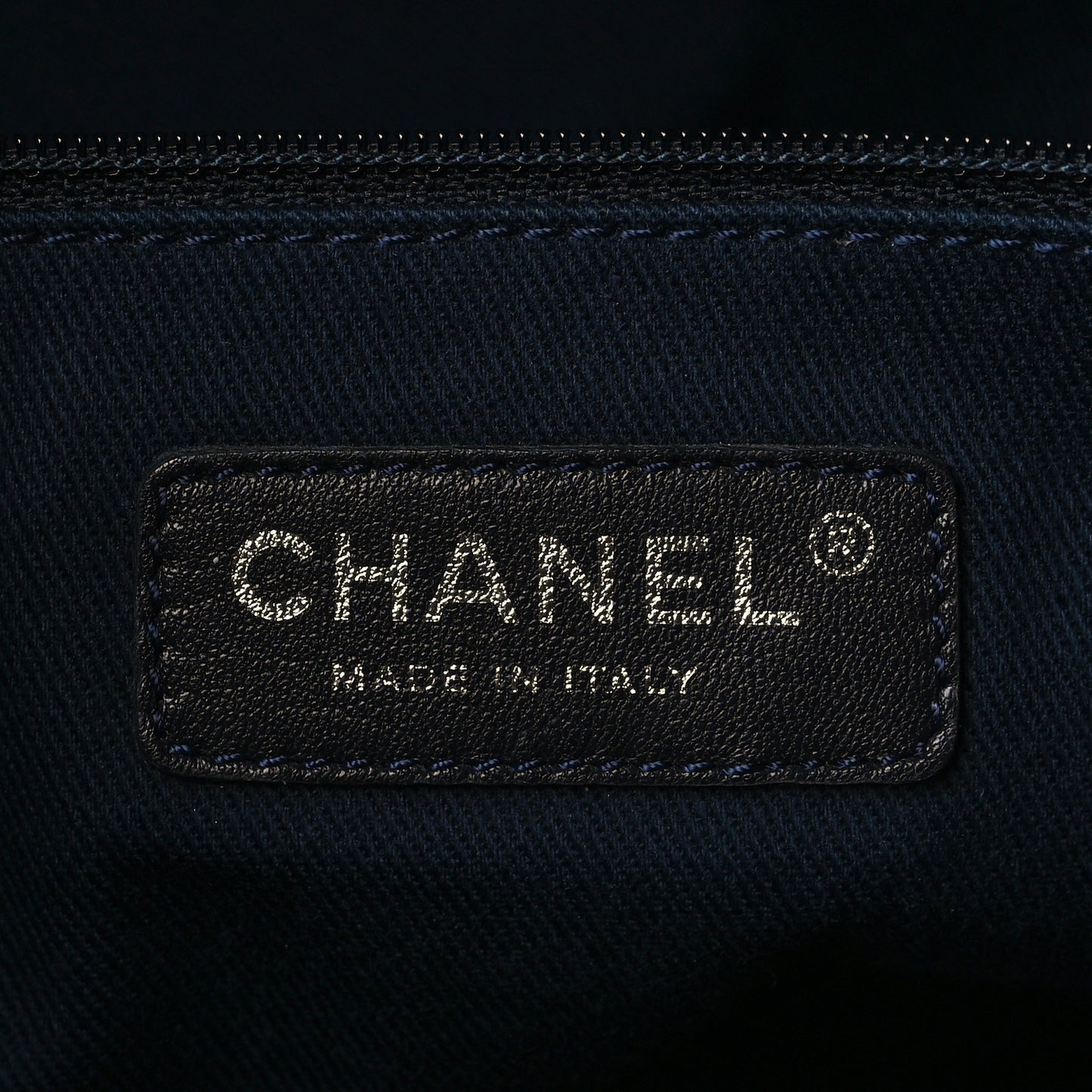 Denim Tall Shopping Tote Blue