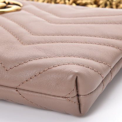 Gucci Calfskin Matelasse Mini GG Marmont Chain Bag Porcelain Rose 10 of 10