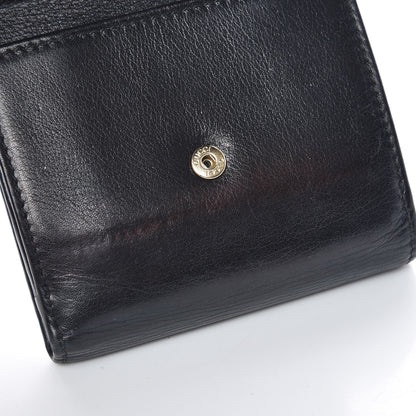 Gucci Calfskin Interlocking G French Wallet Black 11 of 11