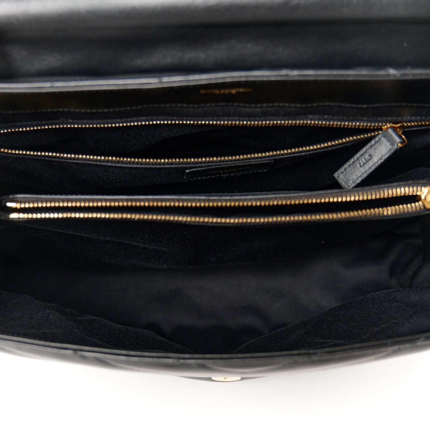 Saint Laurent Calfskin Y Quilted Monogram Large Loulou Chain Satchel Black 5 of 11