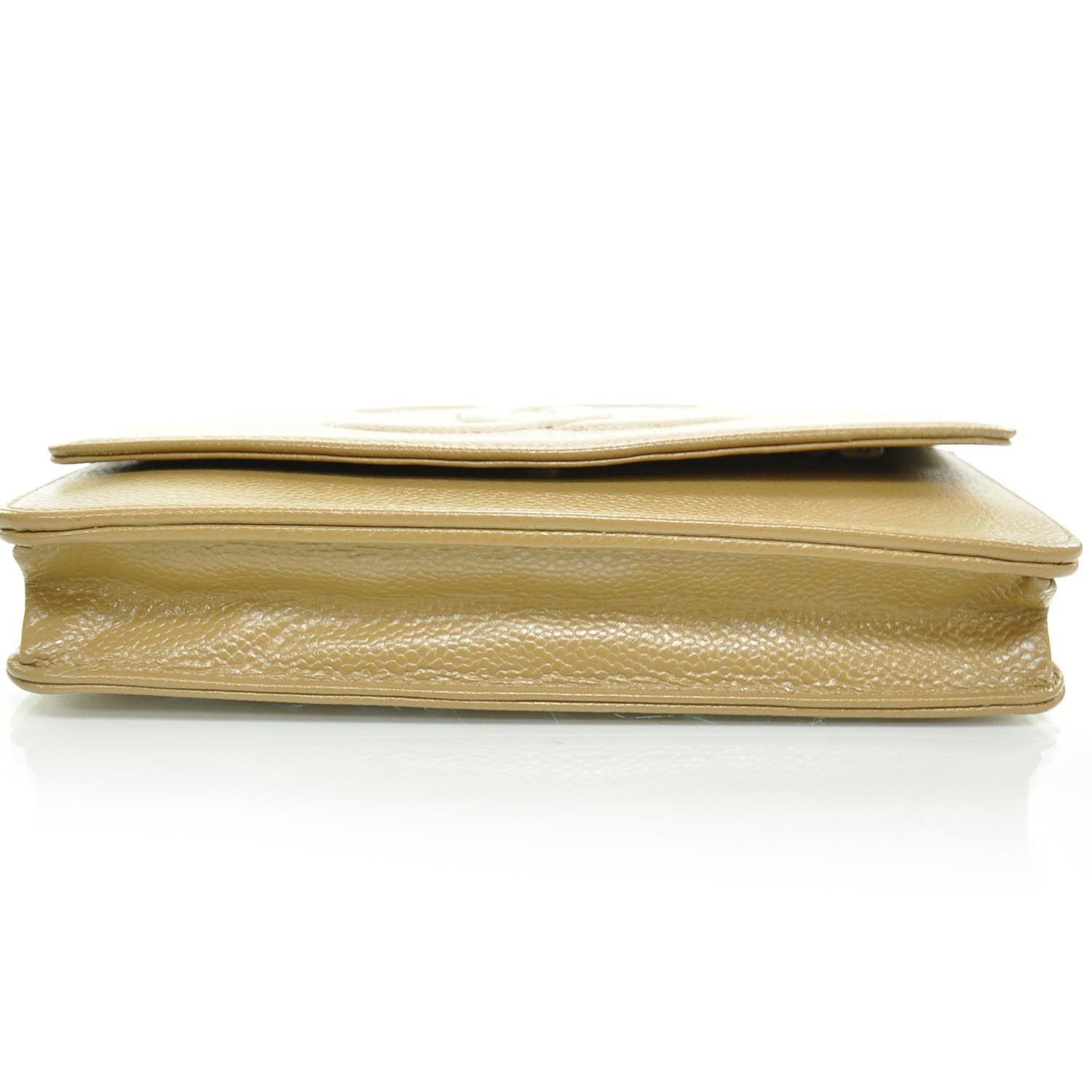 Chanel Caviar Wallet on Chain WOC Beige 4 of 10