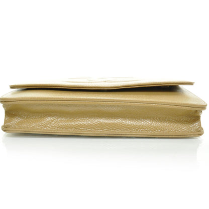 Chanel Caviar Wallet on Chain WOC Beige 4 of 10
