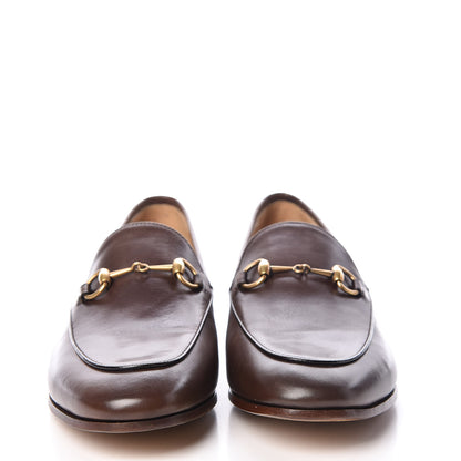 Gucci Calfskin Womens Jordaan Loafers 39 Fondente Brown 2 of 8