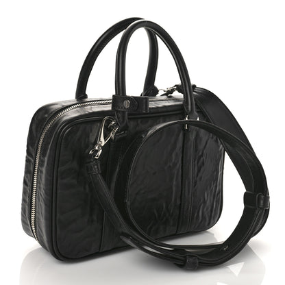 Prada Nappa Antique Medium Re-Edition 2001 Two Handle Bag Black 4 of 9