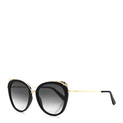Cartier Panthere De Cartier Cat Eye Sunglasses Gold Black 1 of 8