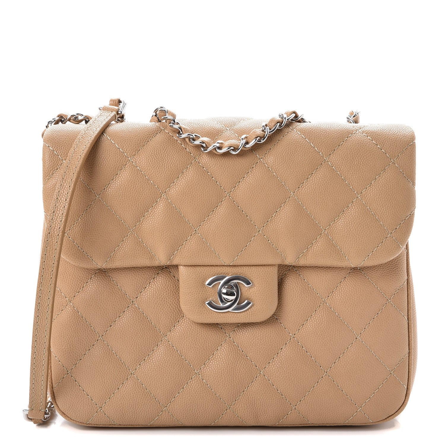 Chanel Caviar Quilted Medium Urban Companion Flap Beige 1 of 8