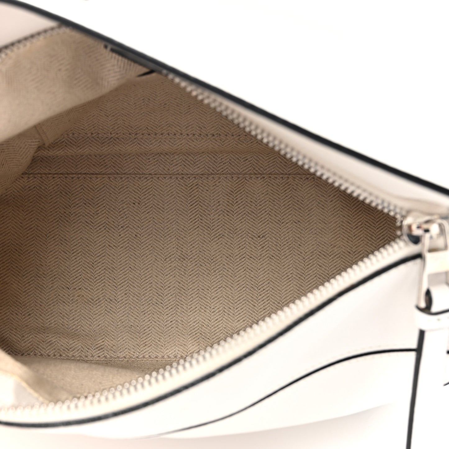 Calfskin Small Puzzle Bag White