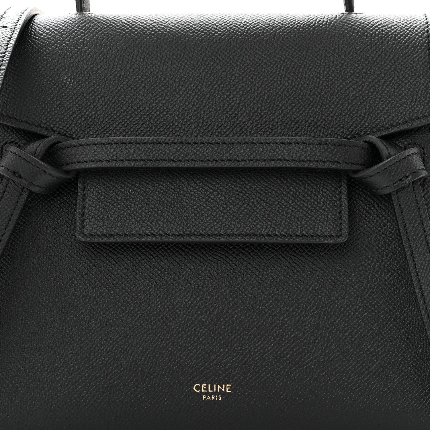 Celine Grained Calfskin Nano Belt Bag Black 8 of 10