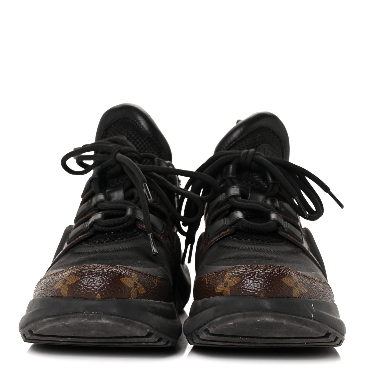 Calfskin Patent Monogram LV Archlight Sneakers 37 Black