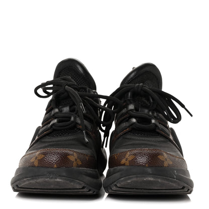 Louis Vuitton Calfskin Patent Monogram LV Archlight Sneakers 37 Black 2 of 6