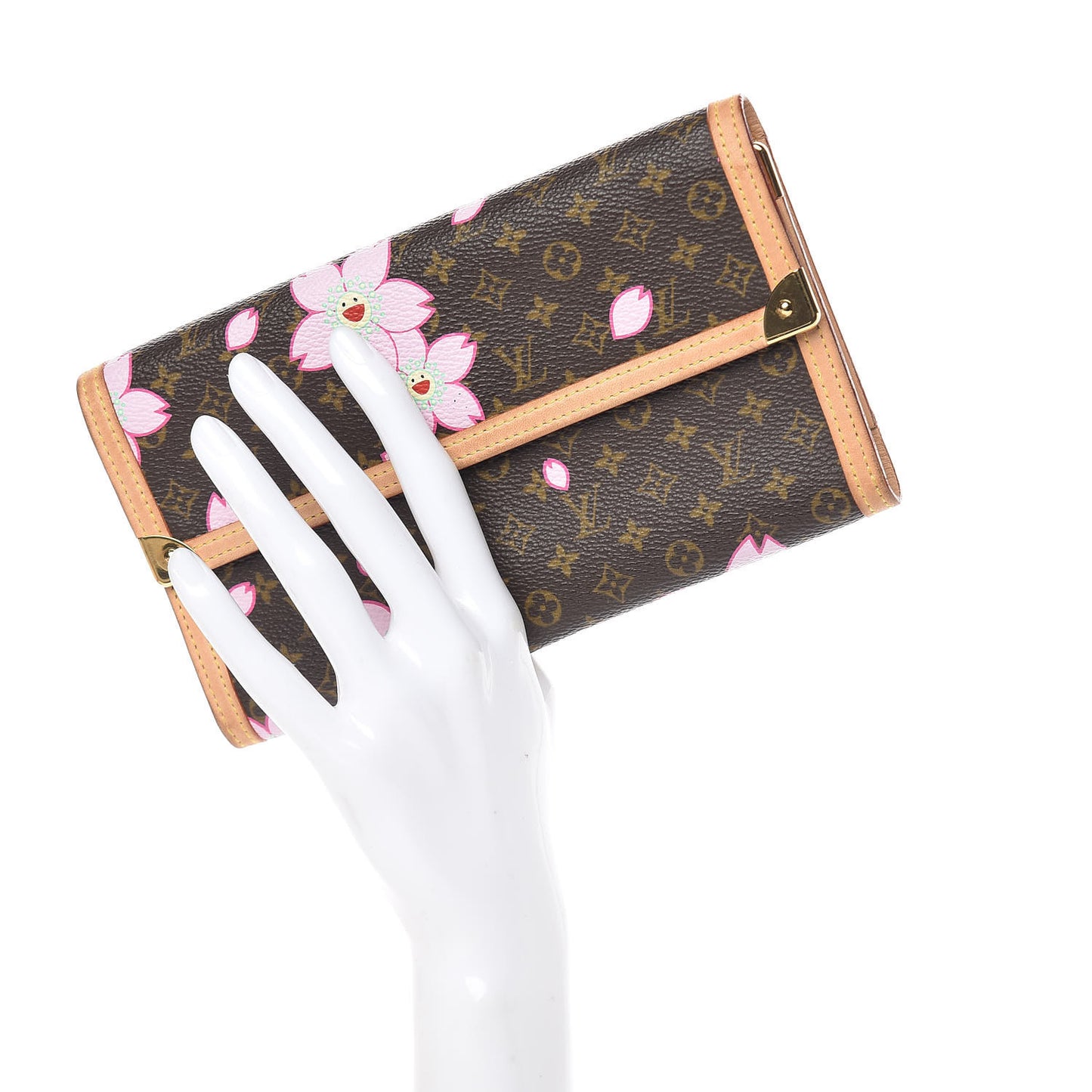 Monogram Cherry Blossom Porte Tresor International Wallet Brown