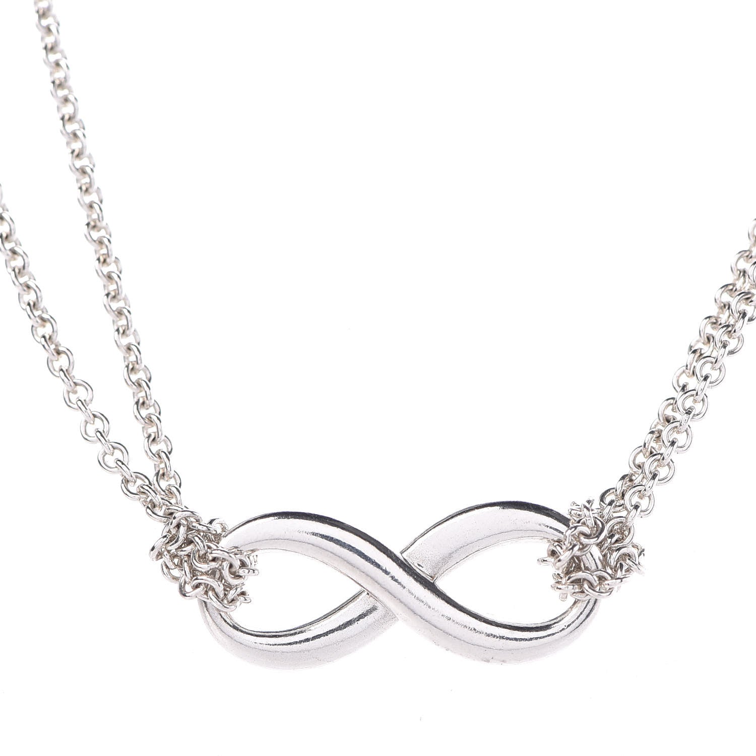 Tiffany Sterling Silver Infinity Pendant Necklace 4 of 6