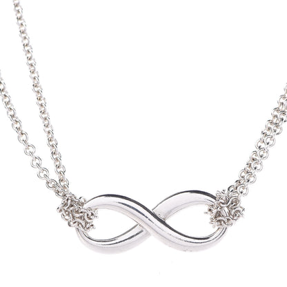 Tiffany Sterling Silver Infinity Pendant Necklace 4 of 6