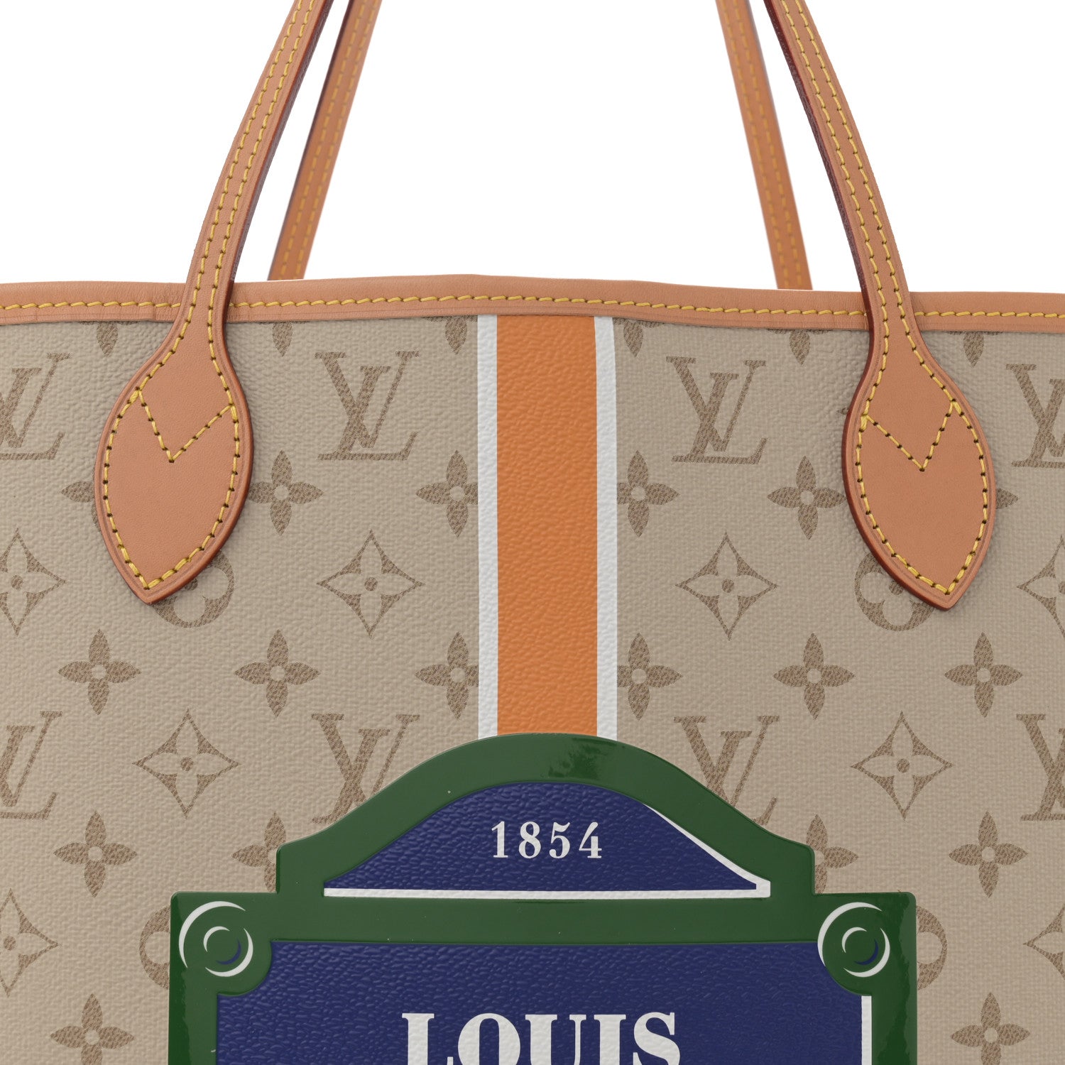 Louis Vuitton Monopaname Neverfull MM Beige Ocher 8 of 10