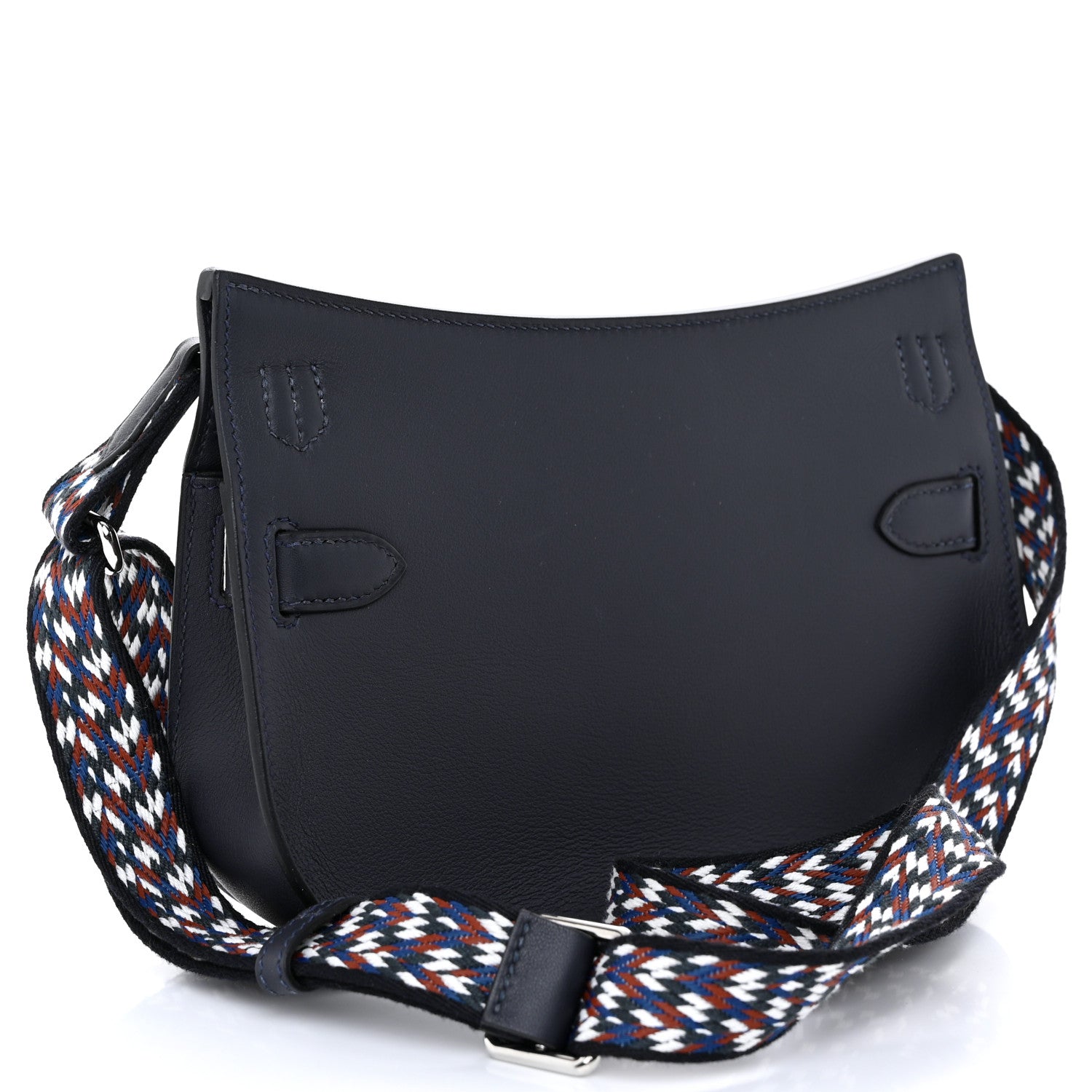 Hermes Swift Zigzag Mini Jypsiere Caban White Deep Blue 3 of 11