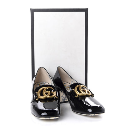 Gucci Vernice GG Victoire 55mm Loafer Pumps 39.5 Black 10 of 10