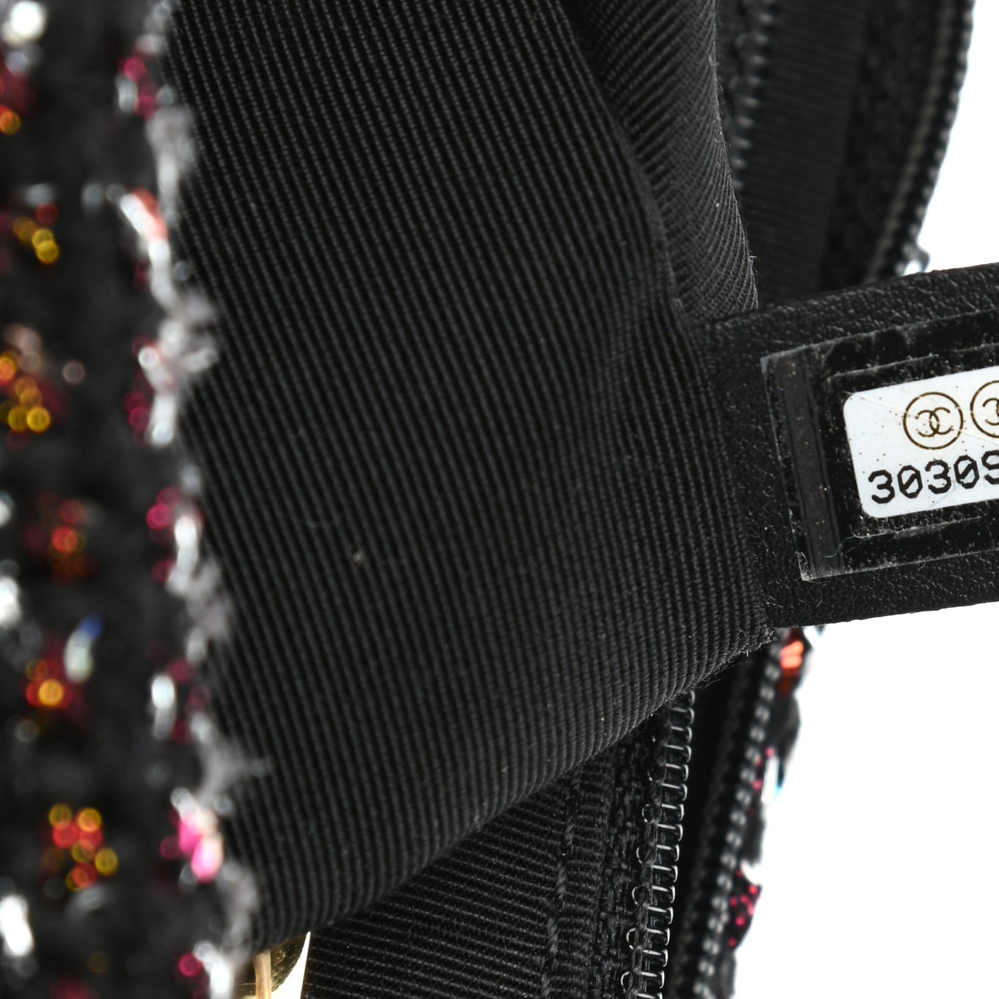 Tweed Sequin Quilted Medium Chanel 19 Flap Black Multicolor